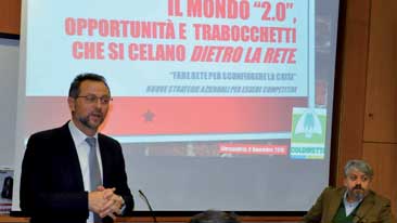 Young farmers from Coldiretti Alessandria at communication seminar with Sergio Vazzoler