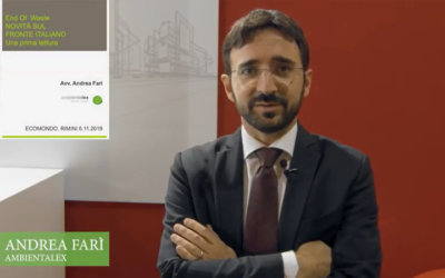 Ambientalex a Ecomondo con un convegno dedicato a End-of-Waste ed economia circolare. Le opinioni dei protagonisti nel video reportage di Amapola.