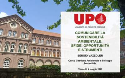 Incontro al Corso di Gestione Ambientale e Sviluppo Sostenibile per parlare di comunicazione e sostenibilità