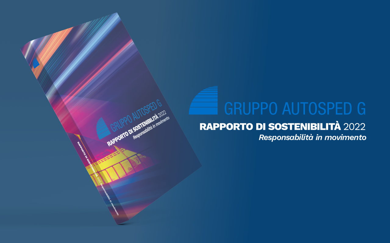 Copertina del Rapporto di sostenibilità 2022 di Gruppo Autosped G