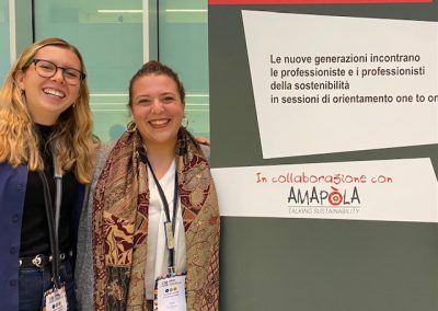 Team Amapola davanti al cartello di meet the csr leaders