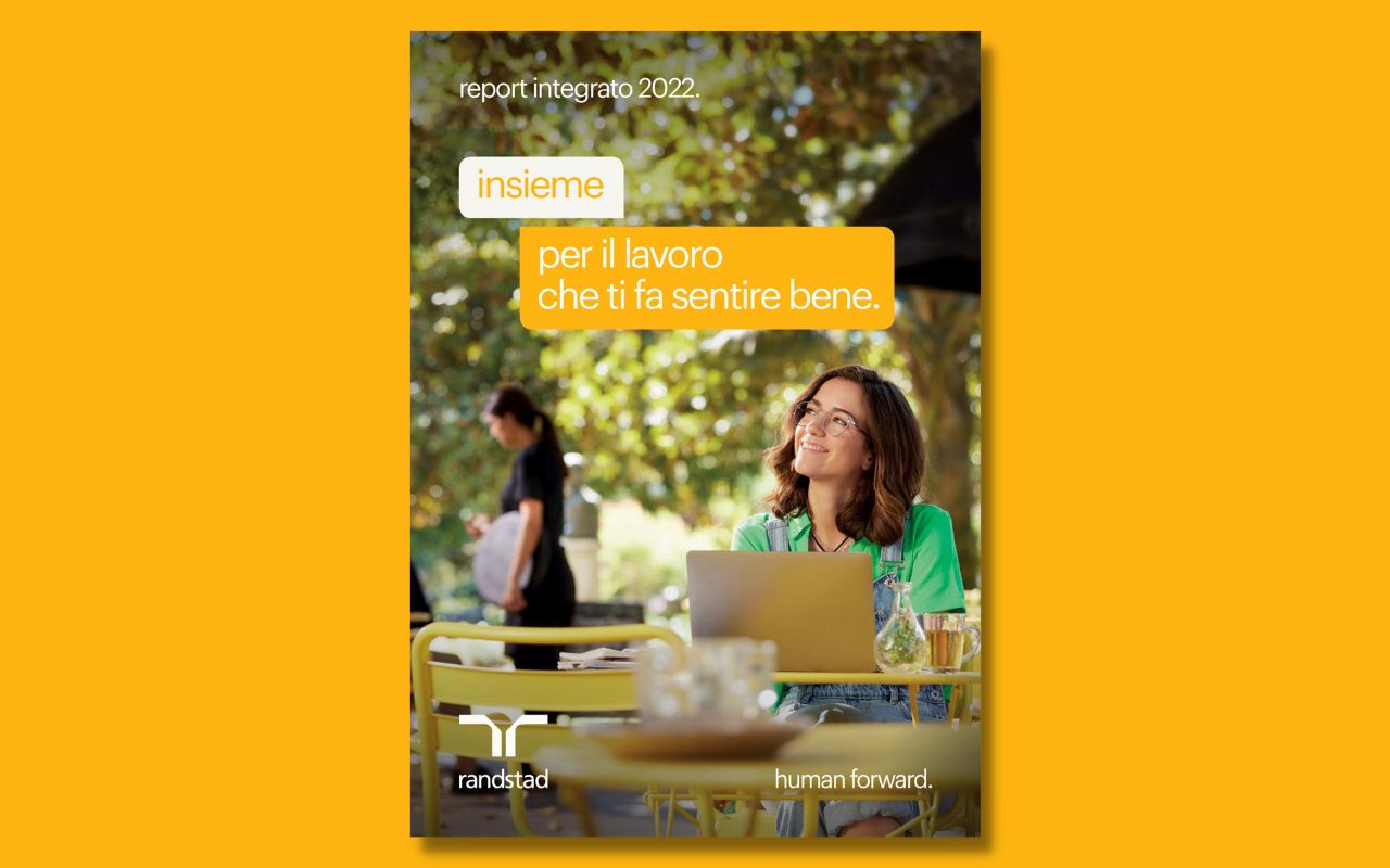 Copertina Report Integrato 2022 Randstad Italia