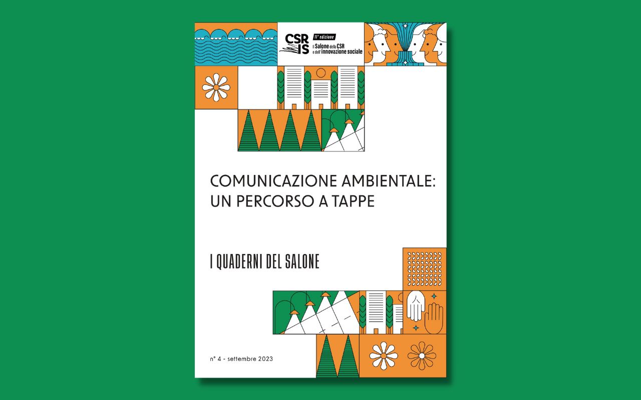 La copertina dell'ultimo dei Quaderni del Salone, dedicato alla comunicazione ambientale