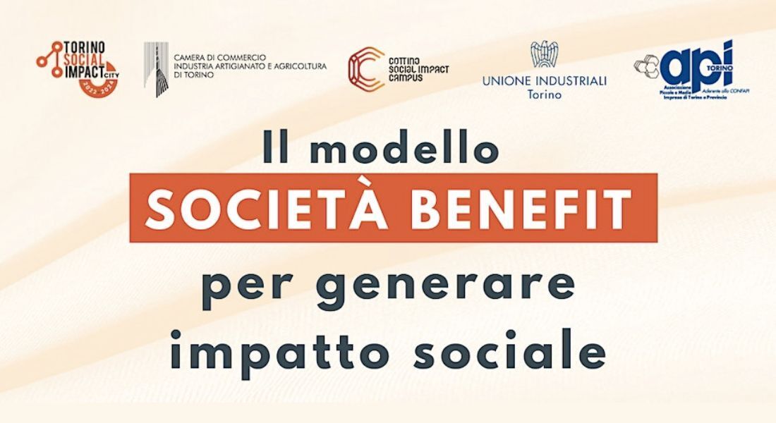 Locandina evento "Il modello società benefit per generare impatto sociale"
